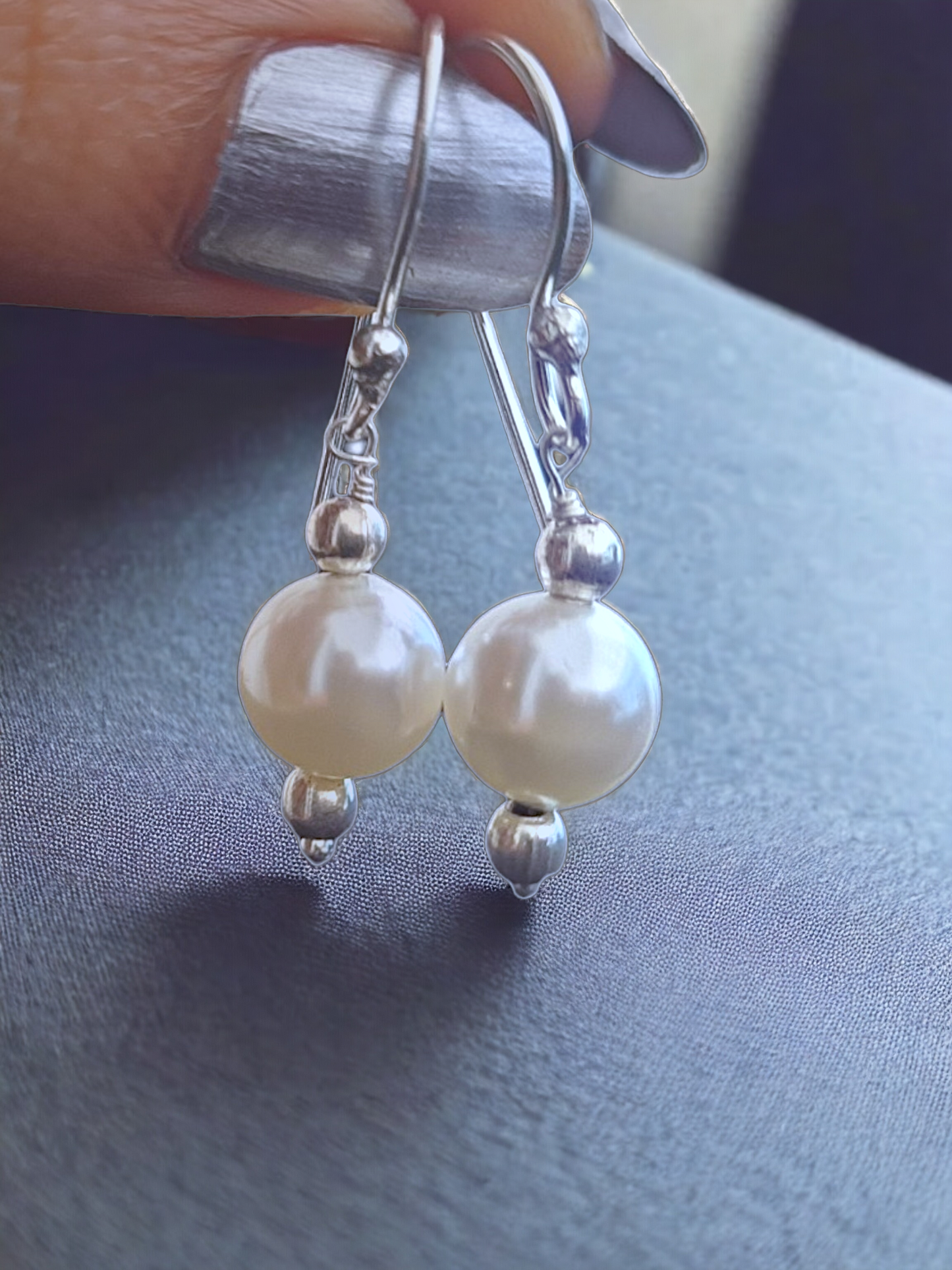 Mukta Pearl Hoop Earrings