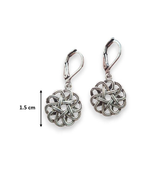 Krita Floral Charm Hoop Earrings
