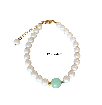 Classical Pearl Jade Beaded Handmade Bracelet